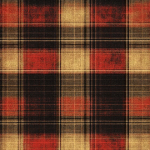 棕红六色格纹图案