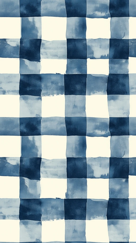 墨迹棋盘花纹图案