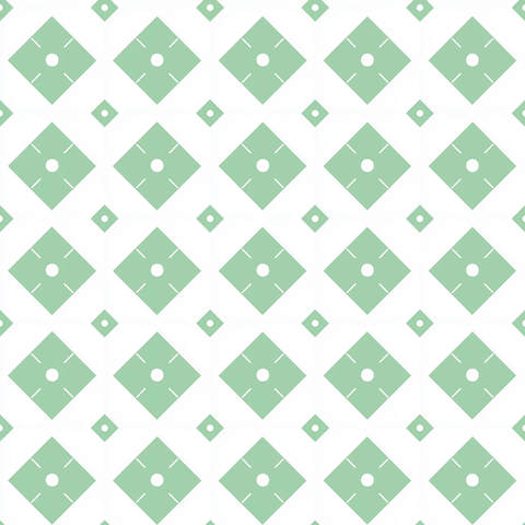 几何图案连续绿白背景