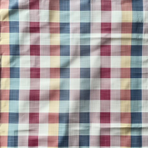 彩色方格桌布纹理