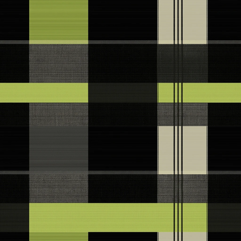 黑白灰绿格纹纺织图案