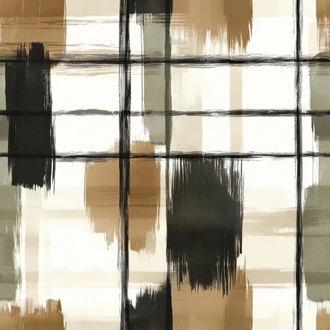 水彩风格格纹秋季时装