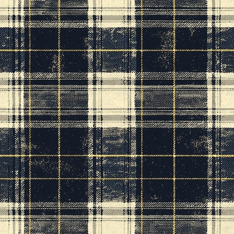 银蓝格纹圣诞图案