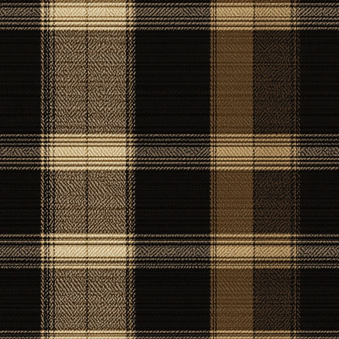 褐色黑色格纹图案面料