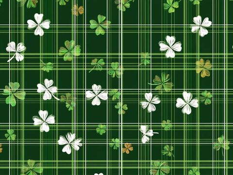 四叶草花样无缝重复图案