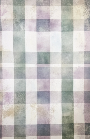 水彩格纹日记本