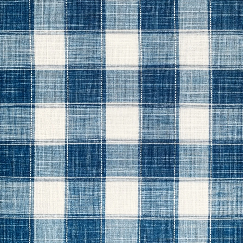 蓝白格纹亚麻布料图案