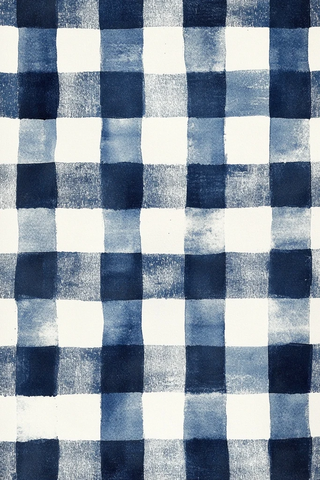 海军蓝白格纹水彩背景