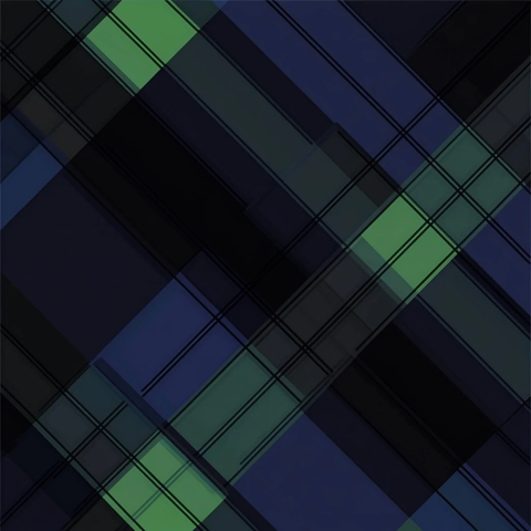 海军蓝绿色黑色苏格兰纹样