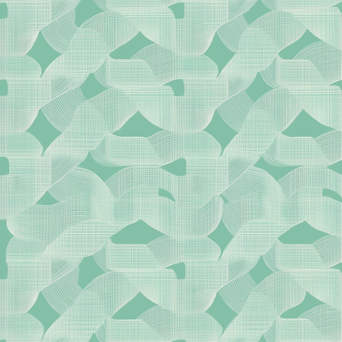 海泡绿抽象交错图案