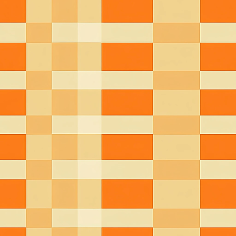 橙色和棕色棋盘图案