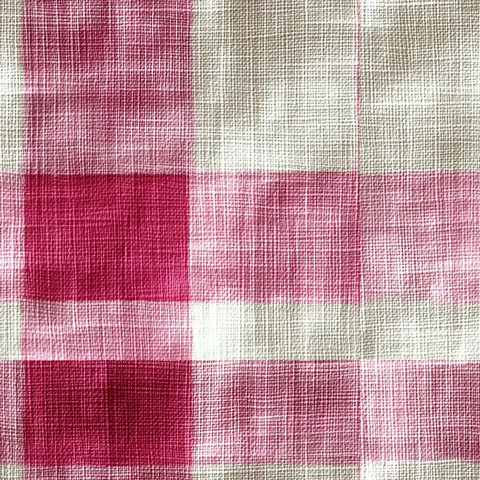 轻粉格纹面料水彩画