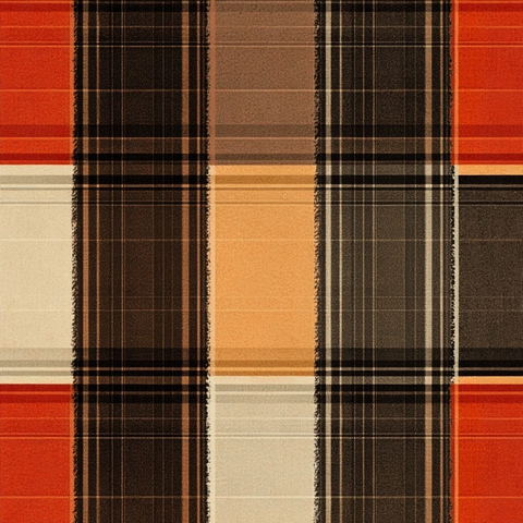 巧克力色格纹西装图案