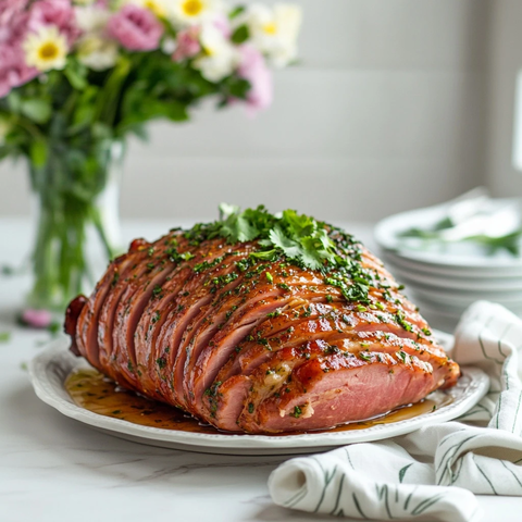 复活节香菜青柠烤火腿