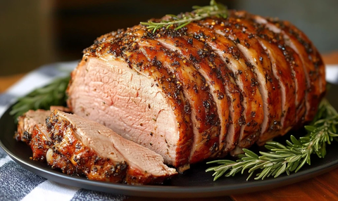 猪肉肩部切片展示