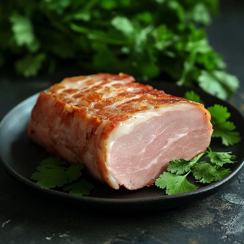 猪肉火腿与香菜