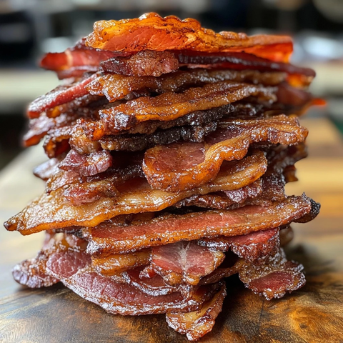 香脆培根堆叠美味