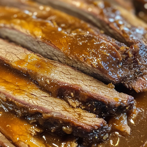 慢煮牛腩配烧烤酱