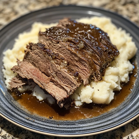 慢炖牛肉配土豆泥细节