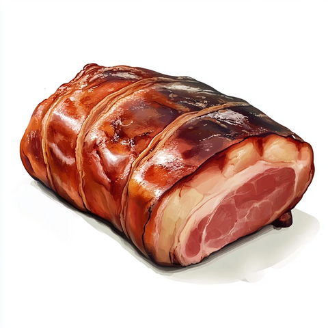 烟熏猪肉细节展示