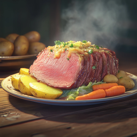 慢煮牛肉白菜配土豆胡萝卜