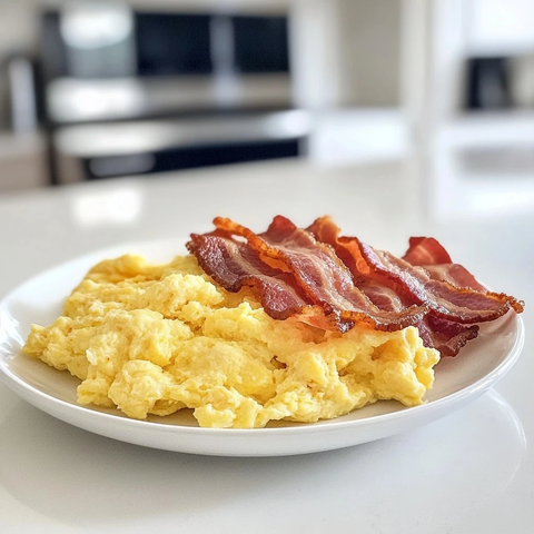 煎蛋培根厨房台面