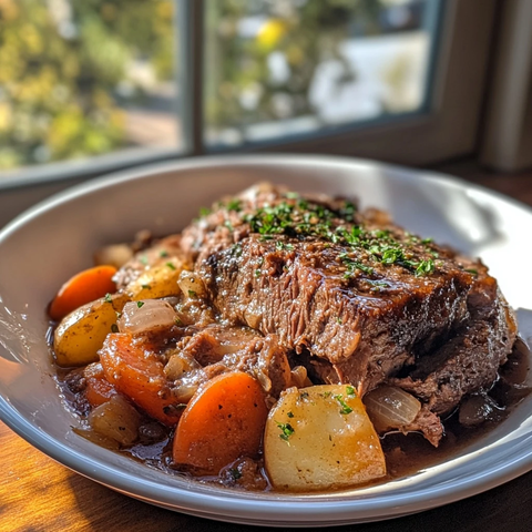 荷兰锅炖牛肉与蔬菜