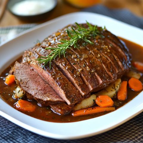 牛肉炖菜与蔬菜酱汁