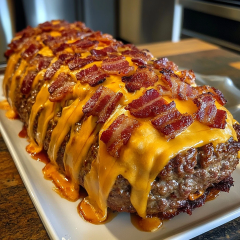 培根芝士汉堡肉饼