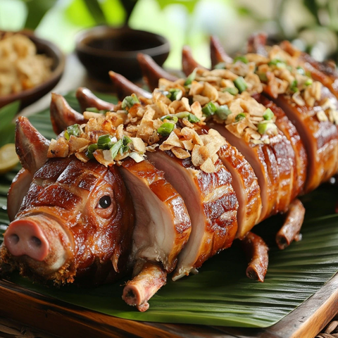 烤乳猪盛宴排场壮观