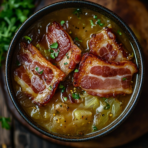 爱尔兰培根卷心菜浓汤