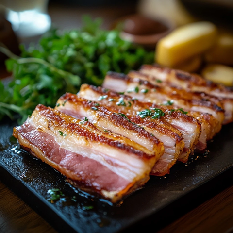 烤肉切片新鲜多汁