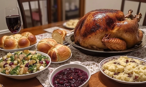 感恩节大餐火鸡配菜集合