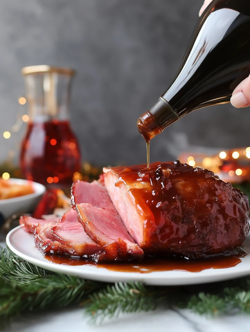 香甜焦糖色烤火腿