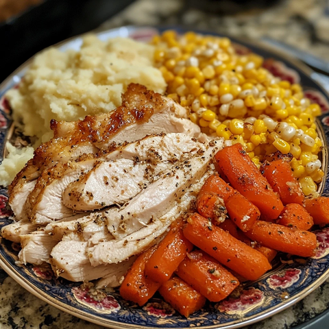 半食感恩节晚餐盘