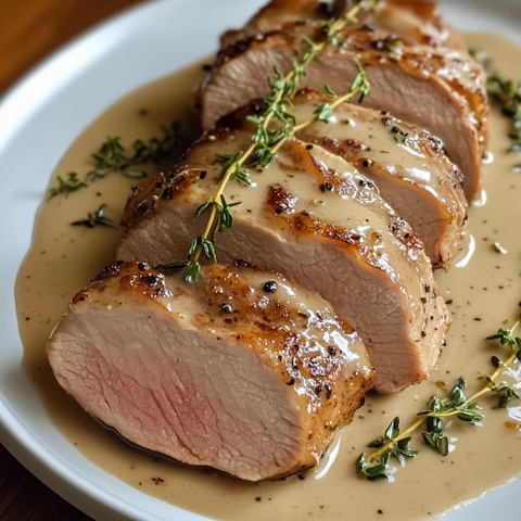 白葡萄酒酱煎猪里脊
