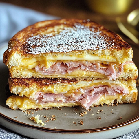 蒙特克里斯托三明治细节特写