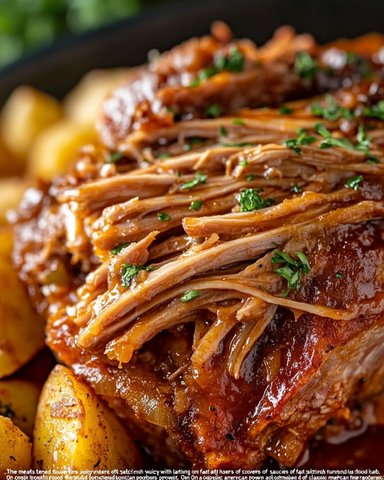 烤猪腿配香草土豆