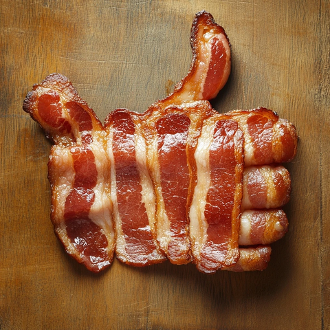 培根手势拇指向上造型