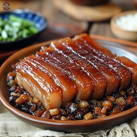 梅菜扣肉切片搭配