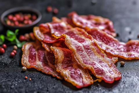 拍摄牛肉培根超写实照片