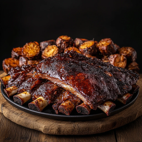 烤肋排与烟熏肋排