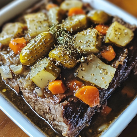 自制腌黄瓜炖肉