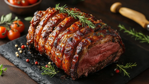 烤制小牛肩肉串