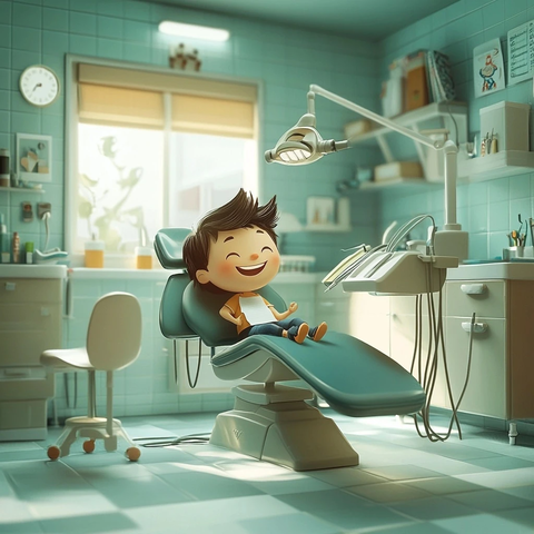 儿童牙医诊所魔法场景