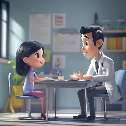 医生与患者医院对话