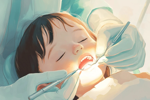 熟睡儿童的牙齿治疗