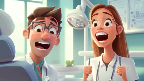 隐形矫正牙齿示意图