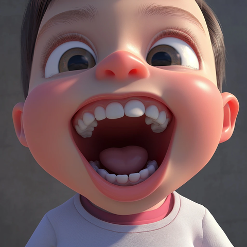 幼儿口腔结构细节展示