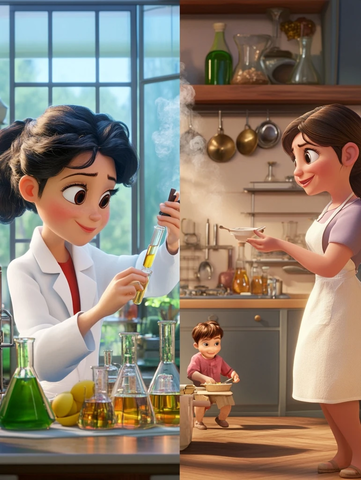 科学家与妈妈的家常时光